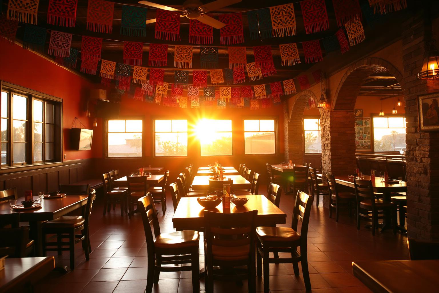 El comedor al atardecer