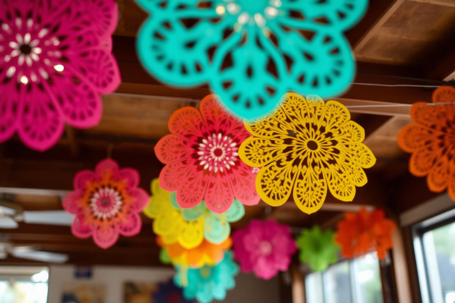Papel picado en la brisa